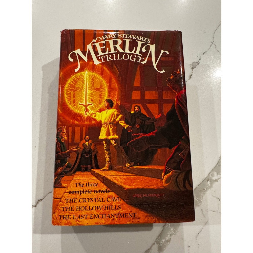 Mary Stewart's Merlin Trilogy Hardcover 1980 First Edition Greg Hildebrandt Art